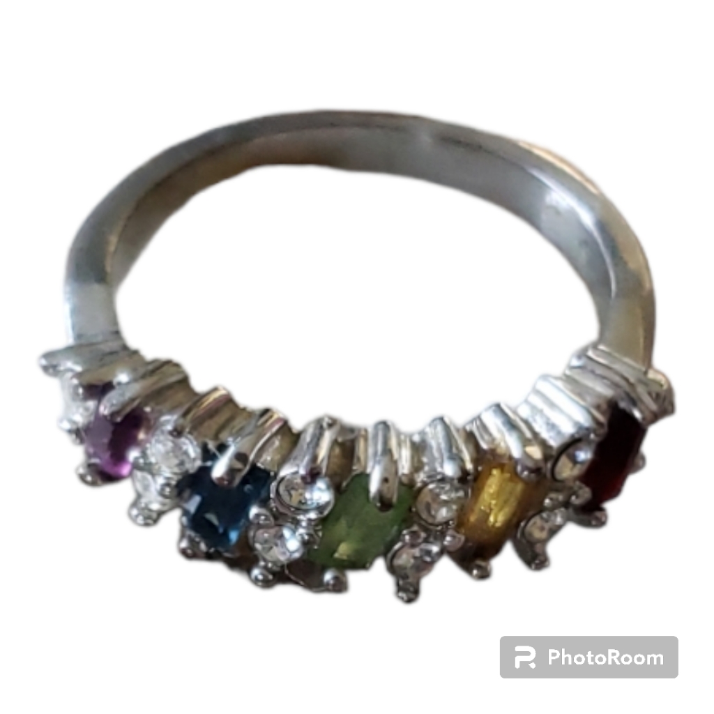 Rainbow Fashion Ring 12$